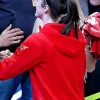 Chicago Sky vs Indiana Fever WNBA Game Caitlin Clark Red Hoodie