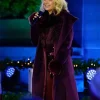 Christmas In Rockefeller Kristin Chenoweth Purple Coat