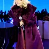 Christmas In Rockefeller Kristin Chenoweth Purple Coat For Sale