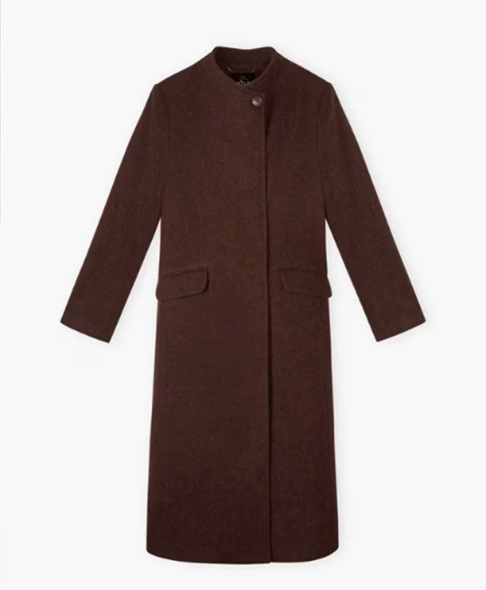 Claudia Winkleman The Traitors UK S04 Brown Coat For Sale