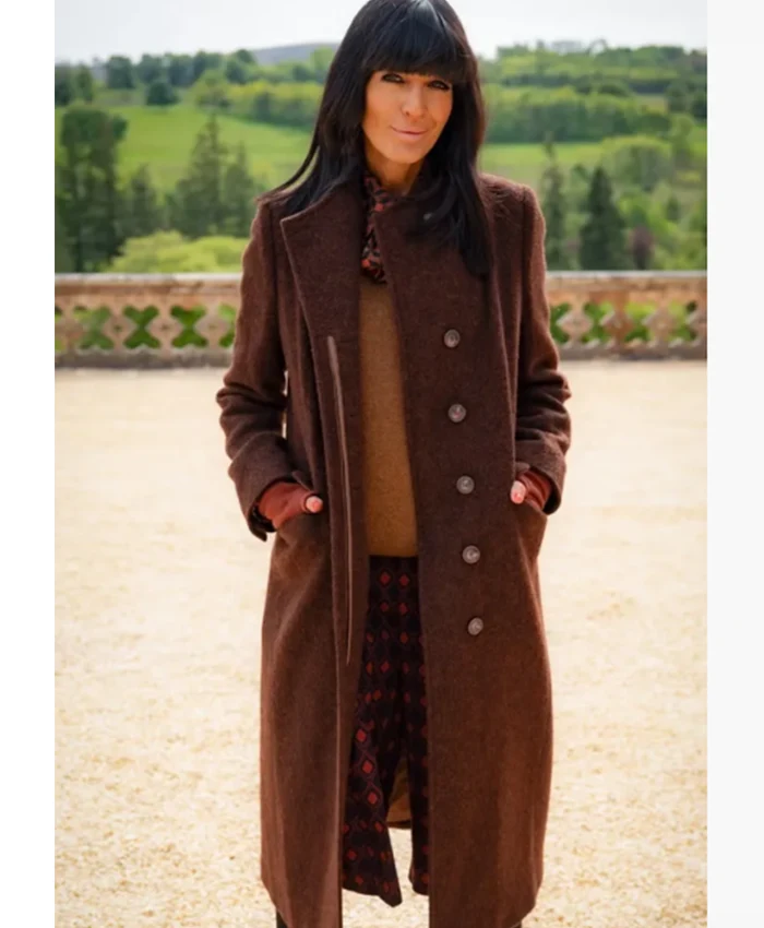 Claudia Winkleman The Traitors UK S04 Brown Coat
