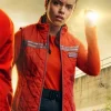Cold Storage Georgina Campbell Orange Quilted Vest