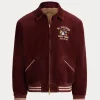 Corduroy Graphic Maroon Track Jacket