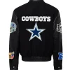 Dallas Cowboys Black Varsity Jacket For Sale