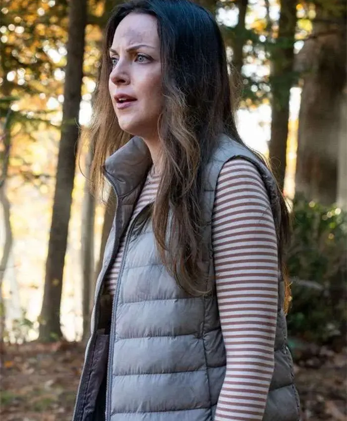 Elizabeth Gillies The Hunting Party S02 Puffer Vest For Sale