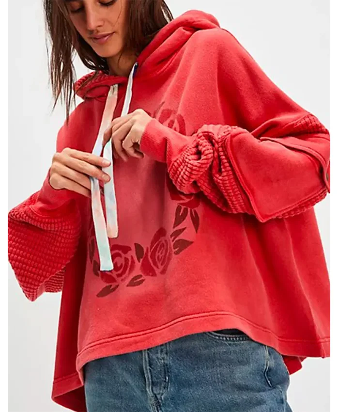 Ellie Henry Run Away Floral Hoodie For Sale