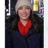 Emilie Ikeda The Today Show Blue Puffer Coat