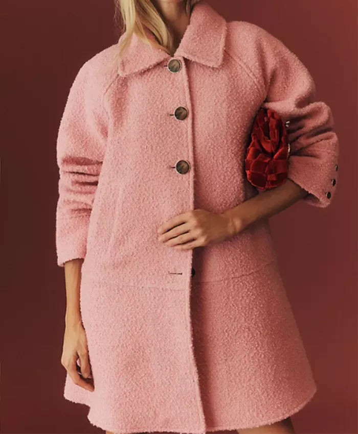 Emma Scorpio-Drake General Hospital Pink Textured Coat For Sale