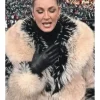 Erin Andrews 49ers vs Eagles Game Fur Jacket For Sale