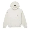 Essentials Light Oatmeal White Hoodie
