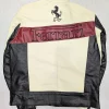 F1 Ferrari Vintage Streetwear Leather Jacket For Sale