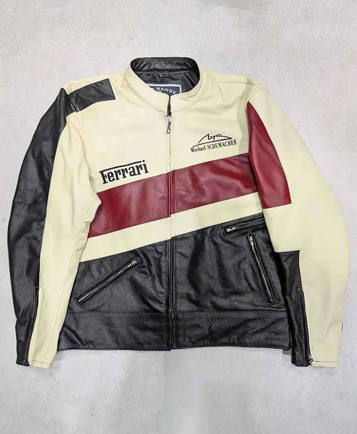 F1 Ferrari Vintage Streetwear Leather Jacket