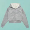 Folklore Album Grey Shearling Jacket