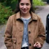 Gideon Adlon Ghosts S05 Brown Suede Leather Jacket