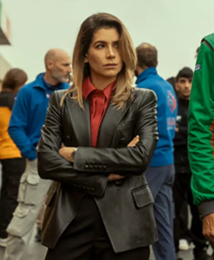 Giulia Michelini Motorvalley Leather Blazer