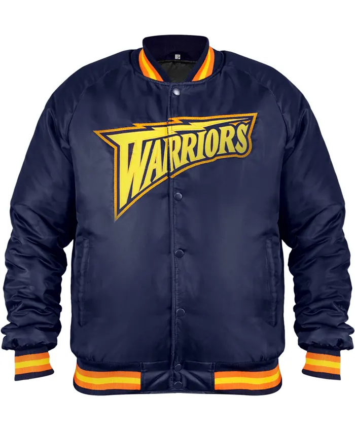 Golden State Warriors Navy Bomber Jacket