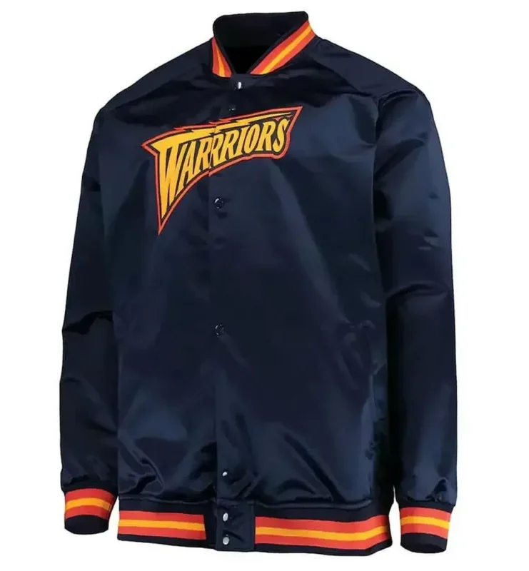 Golden State Warriors Navy Bomber Jacket