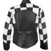 Buy Hailee Steinfeld Sinners Mary Black and White Leather Checkered Moto Jacket For Women