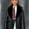 Haley Lu Richardson NYC 2026 Shearling Leather Coat For Sale
