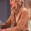 Hannah Pilkes TV Series Leanne 2025 Josie Murphy Brown Suede Leather Jacket