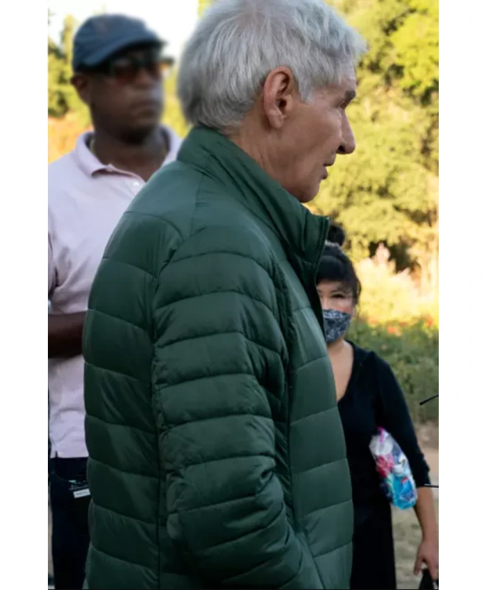 Harrison Ford Shrinking S03 Green Puffer Jacket For Sale