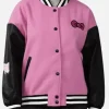 Hello Kitty Pink and Black Varsity Jacket