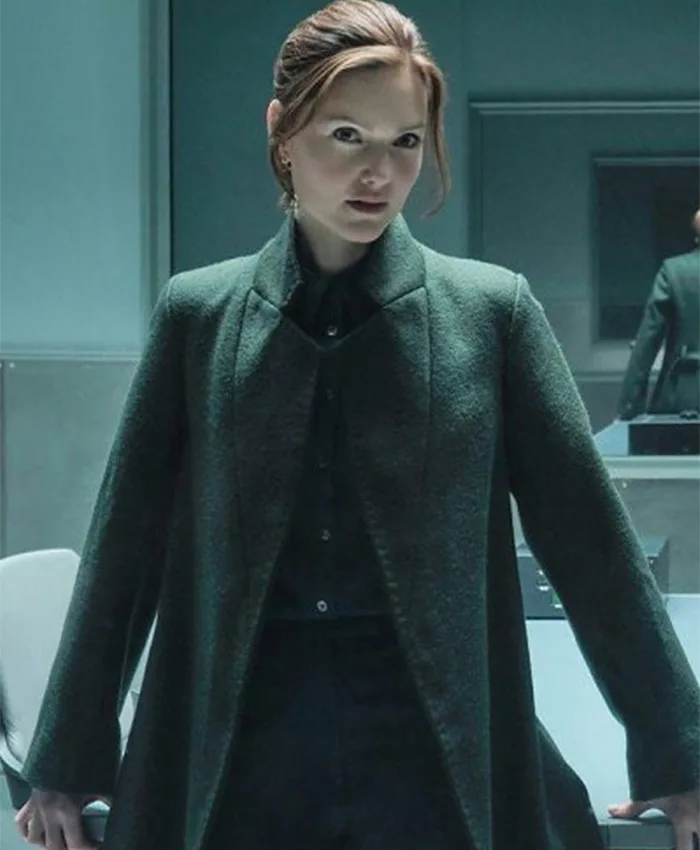 Holliday Grainger The Capture S03 Grey Coat