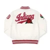 Indiana Hoosiers Rose Bowl 2026 White Varsity Jacket