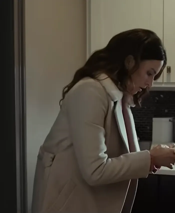 Isabel The Night Agent Tv Series Genesis Rodriguez White Wool Coat-Buy now