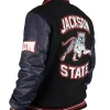 Jackson State University Wool and Leather Navy Jacket