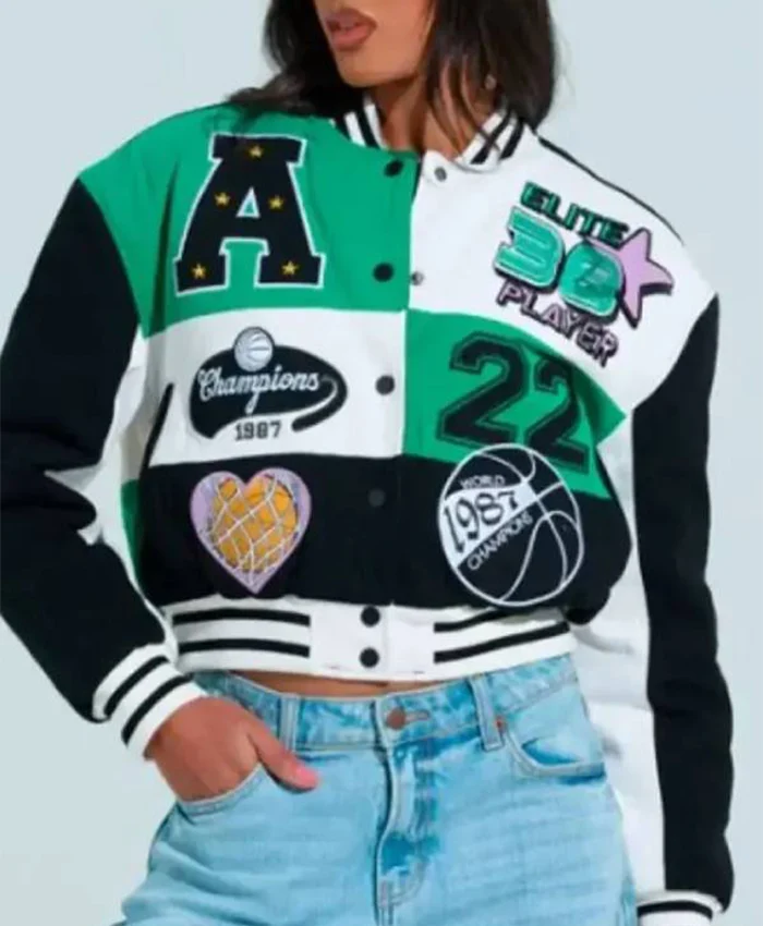 Jade Castillo Electric Bloom S01 Bomber Jacket For Sale