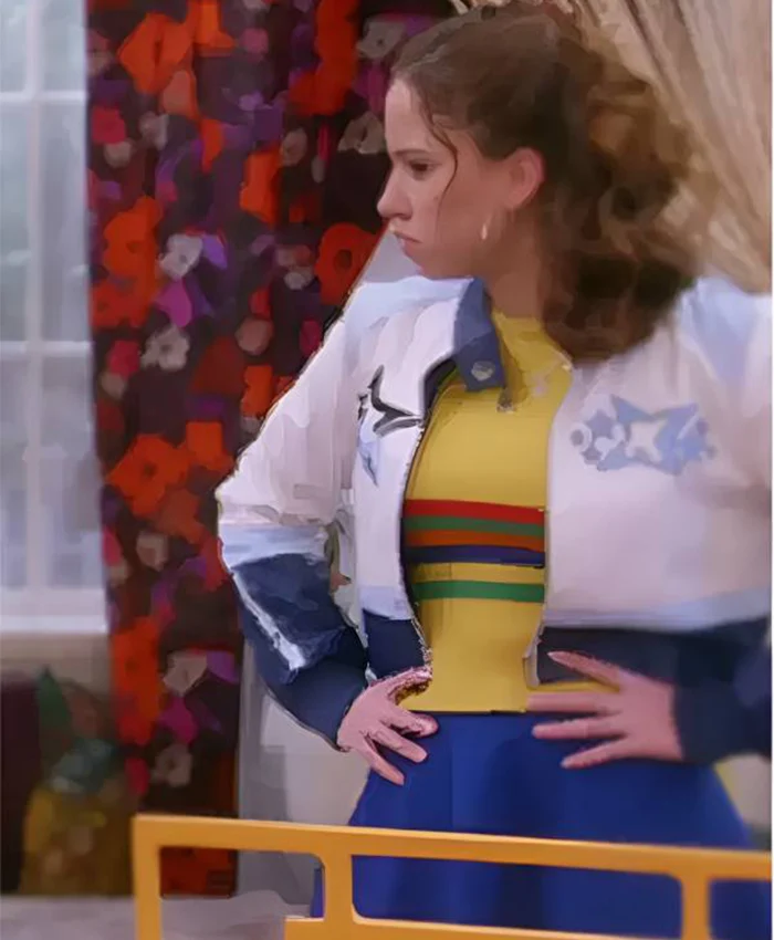 Jade Castillo Electric Bloom S01 Colorblock Leather Jacket