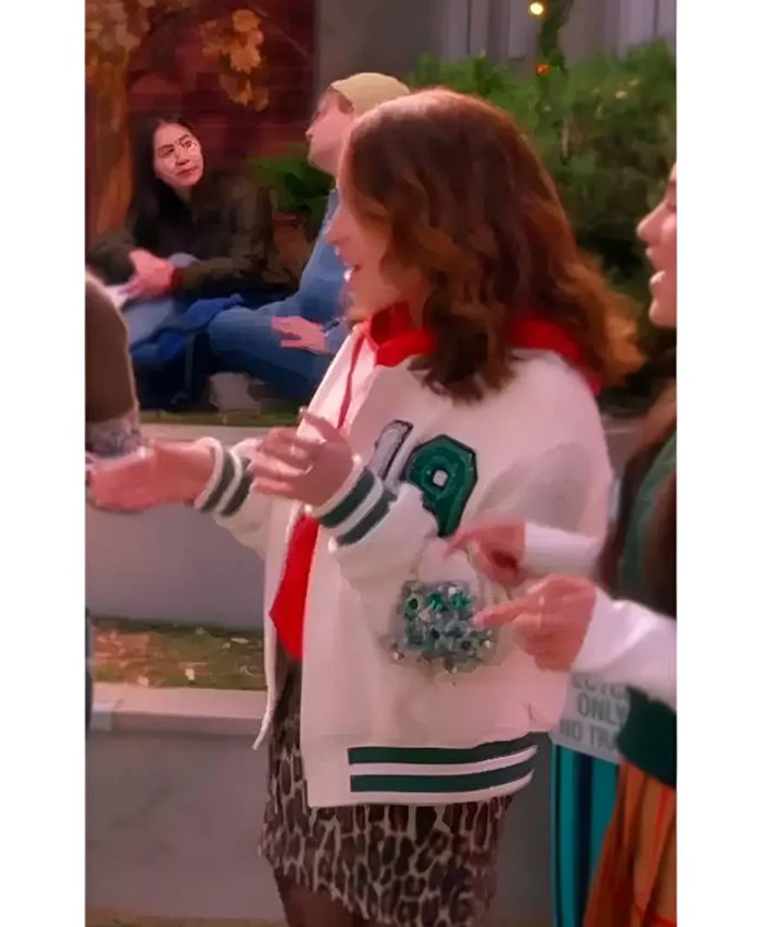 Jade Castillo Electric Bloom S01 Embellished Bomber Jacket