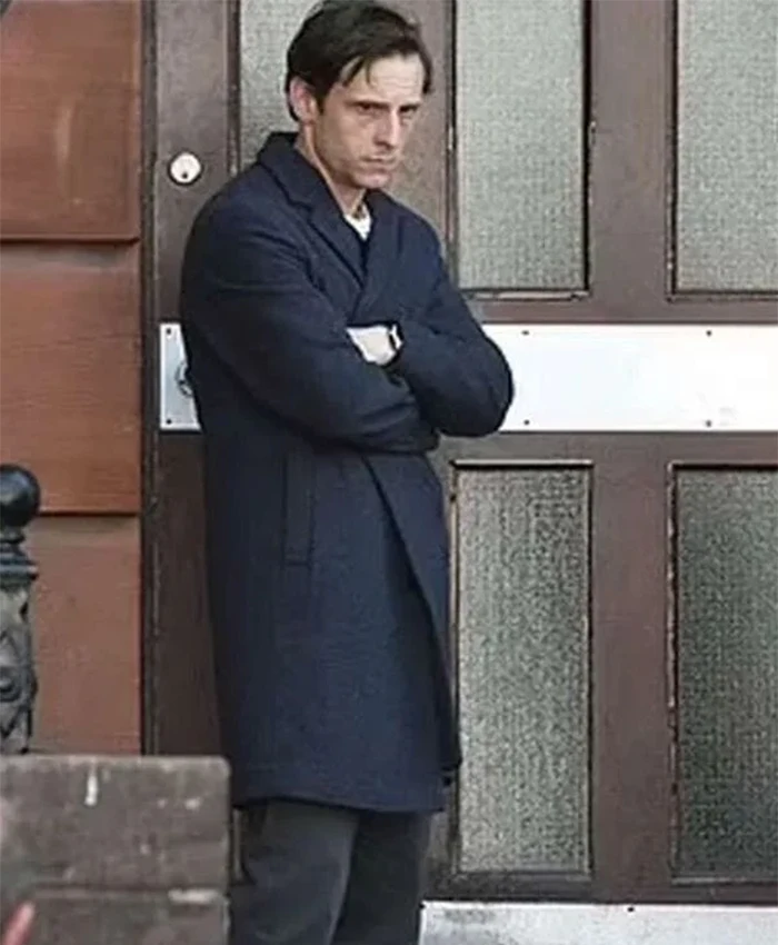 Jamie Bell Half Man Black Coat Front
