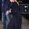 Jennifer Lawrence New York City Black Wool Coat For Sale