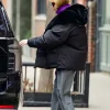 Jennifer Lawrence Puffer Coat-Back