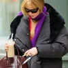 Jennifer Lawrence Puffer Coat-closeup