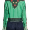Jessica Beyond the Gates Green Embroidered Jacket Back