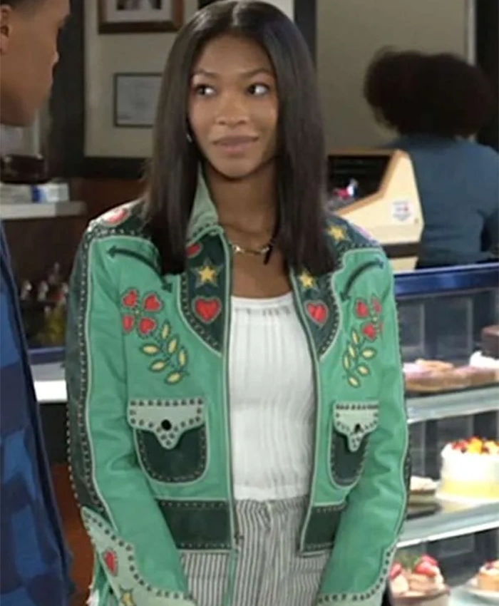 Jessica Beyond the Gates Green Embroidered Jacket