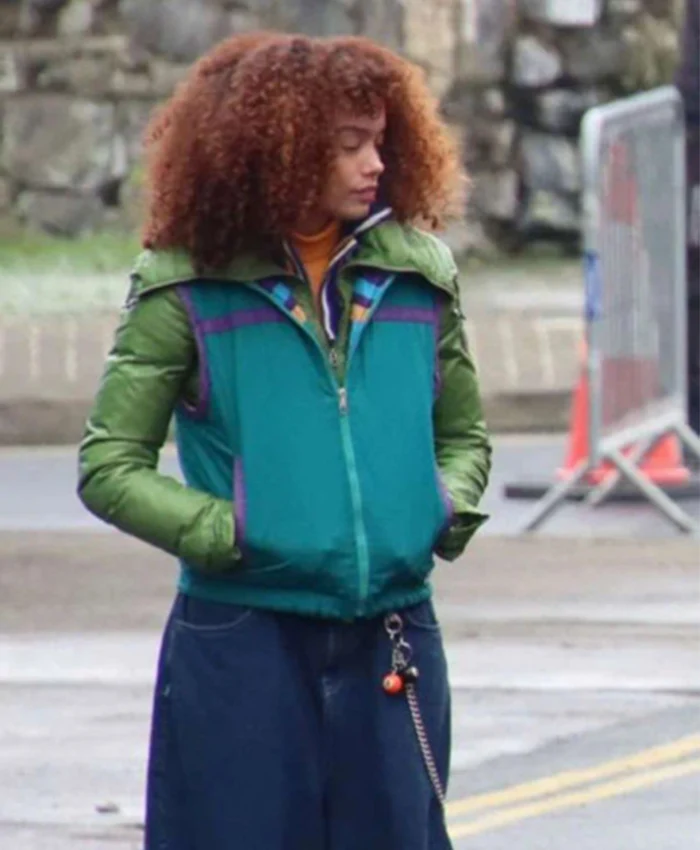 Joni J 4 Kids Walk Into a Bank Green Vest For Sale