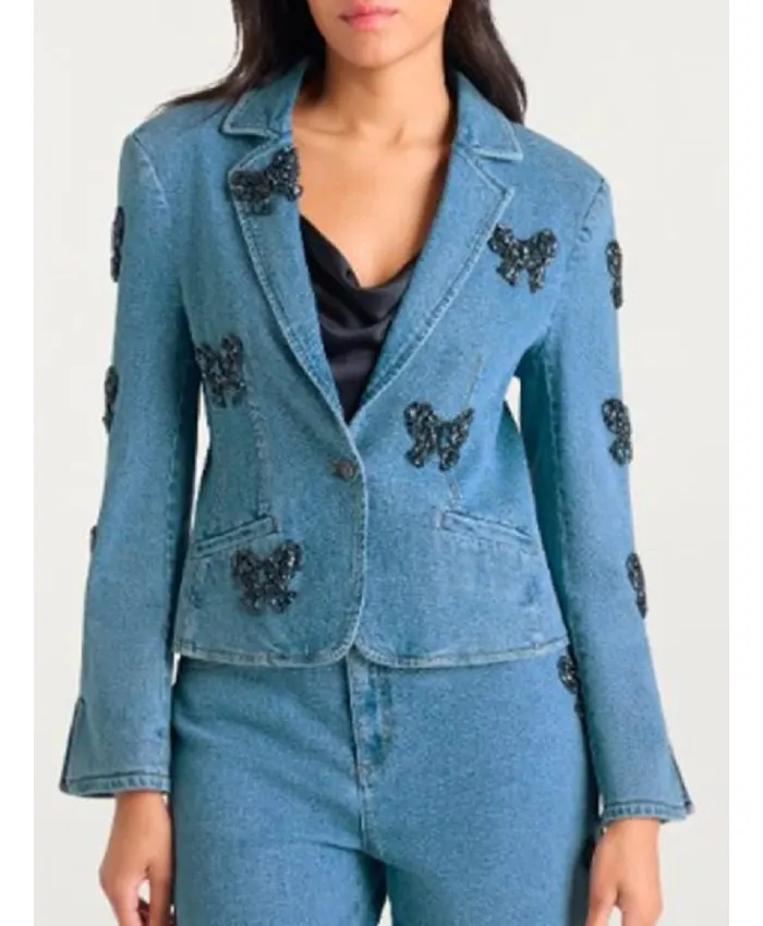 Joy Behar The View Bow Embellished Blazer For Sale