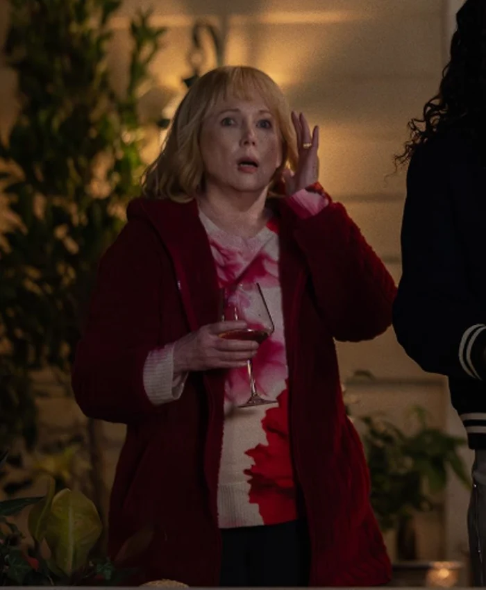 Julia Duffy The 'Burbs S01 Maroon Hooded Coat