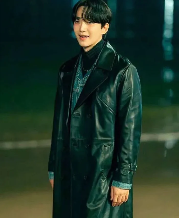 Kang Tae-Pung Typhoon Family S01 Leather Coat