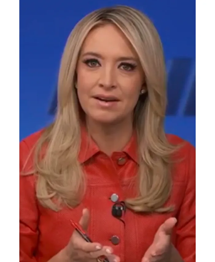 Kayleigh McEnany The Five Red Leather Jacket