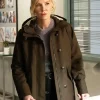 Kelli Giddish Law and Order Brown Coat