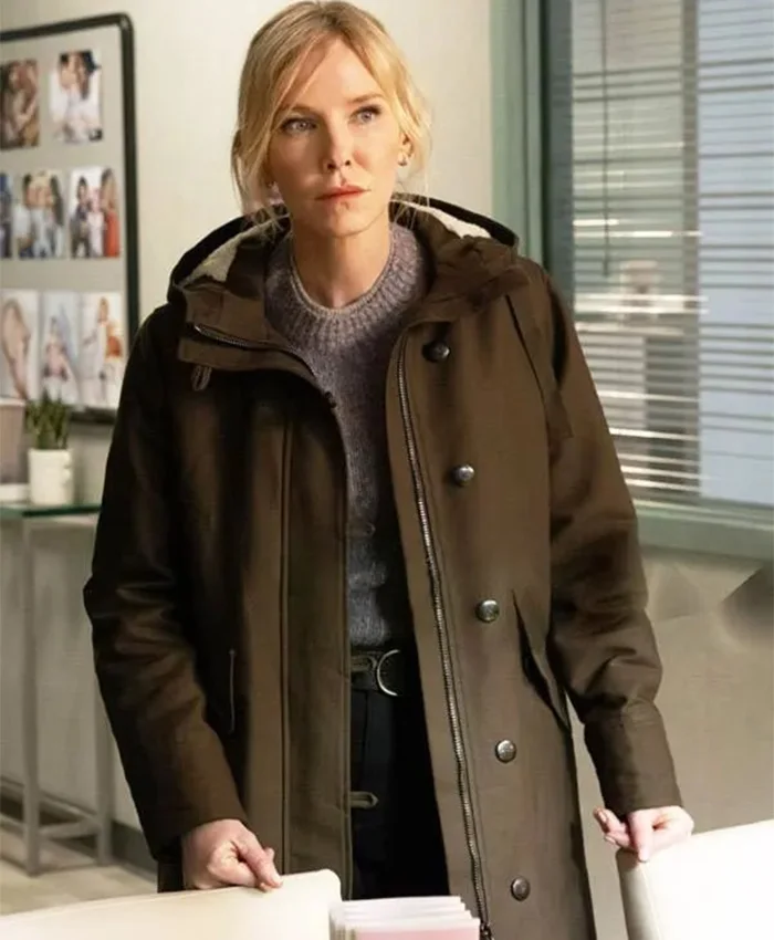 Kelli Giddish Law and Order Brown Coat