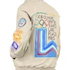 Kith & AVIREX for Olympics Heritage Leather Bomber Jacket For Men and Women