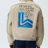 Kith x AVIREX for Olympics Heritage Leather Bomber Jacket For Men and Women