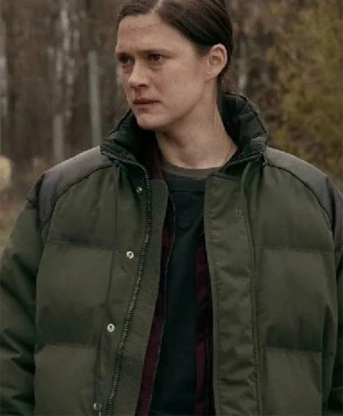 Krista Kosonen Land of Sin S01 Green Puffer Jacket