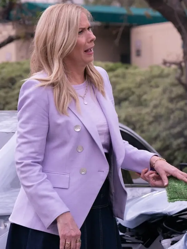 Leanne Tv Series Leanne Morgan Purple Blazer